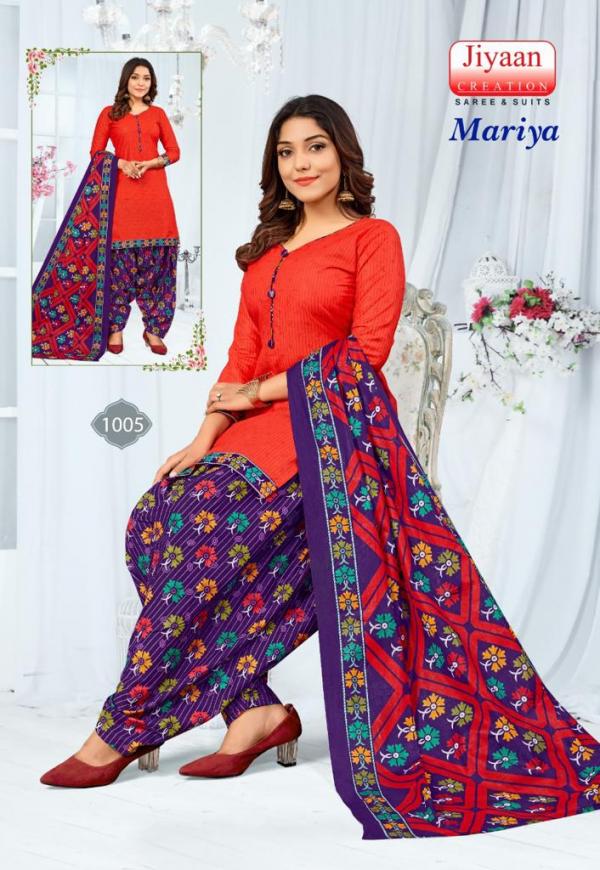 Jiyaan Mariya Cotton Designer Exclusive Dress Material